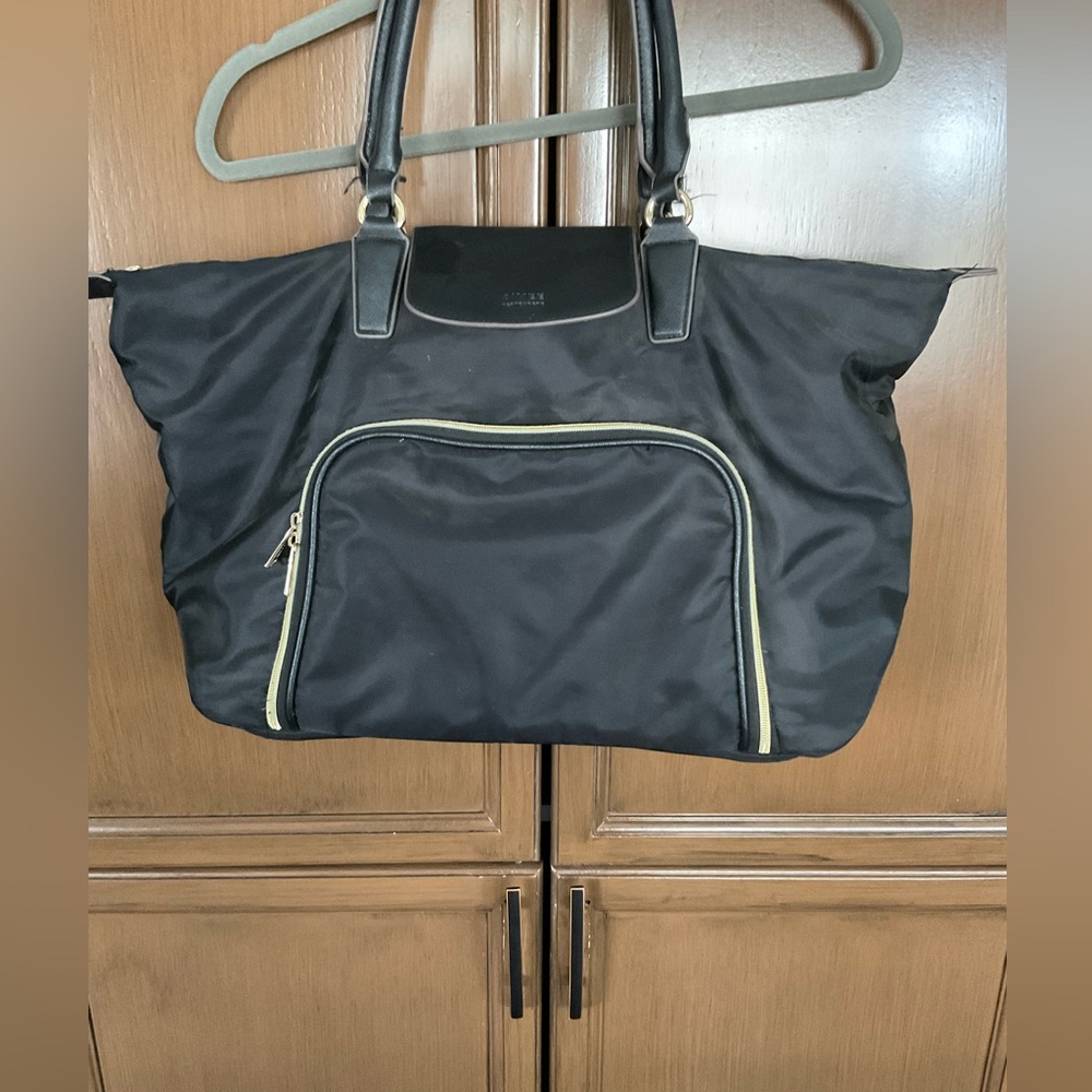 Aimee Kestenberg Black Nylon Tote travel Bag